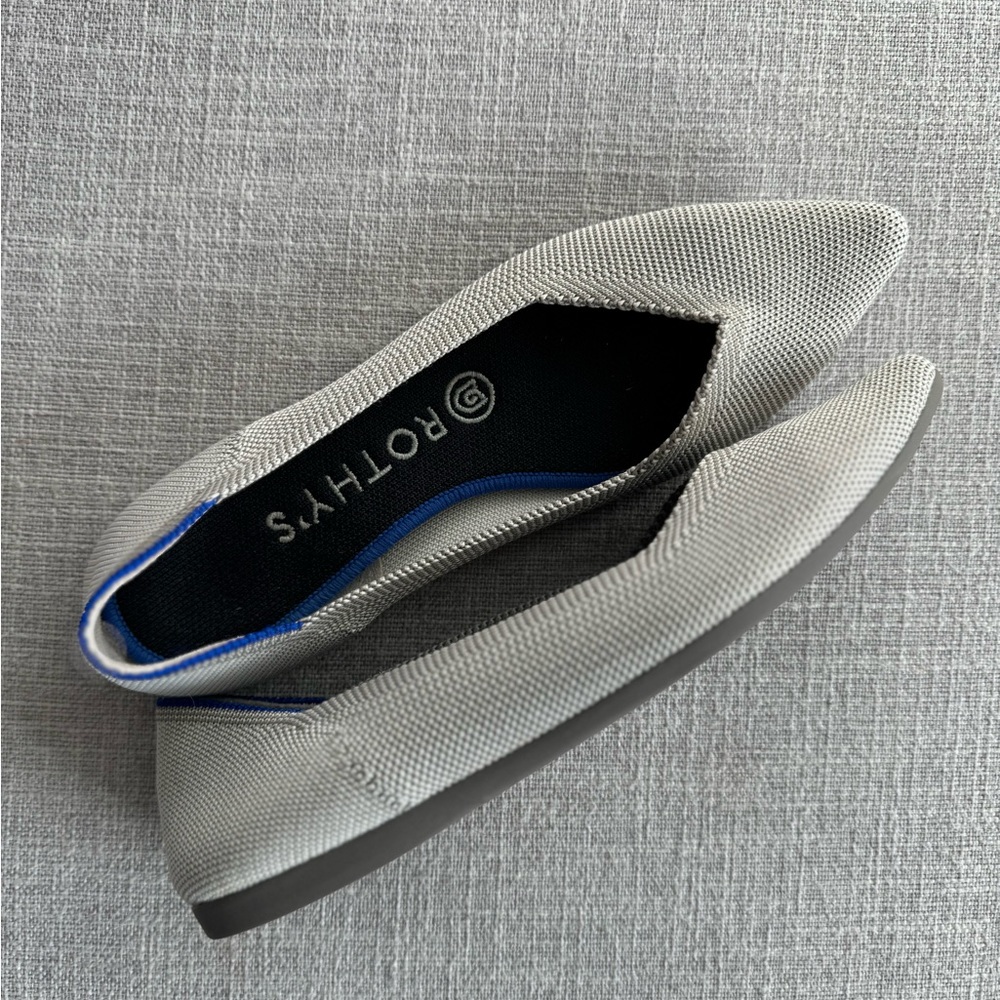 Rothy’s The Point Gray Flats, extra insoles included
